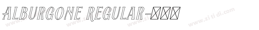Alburgone Regular字体转换